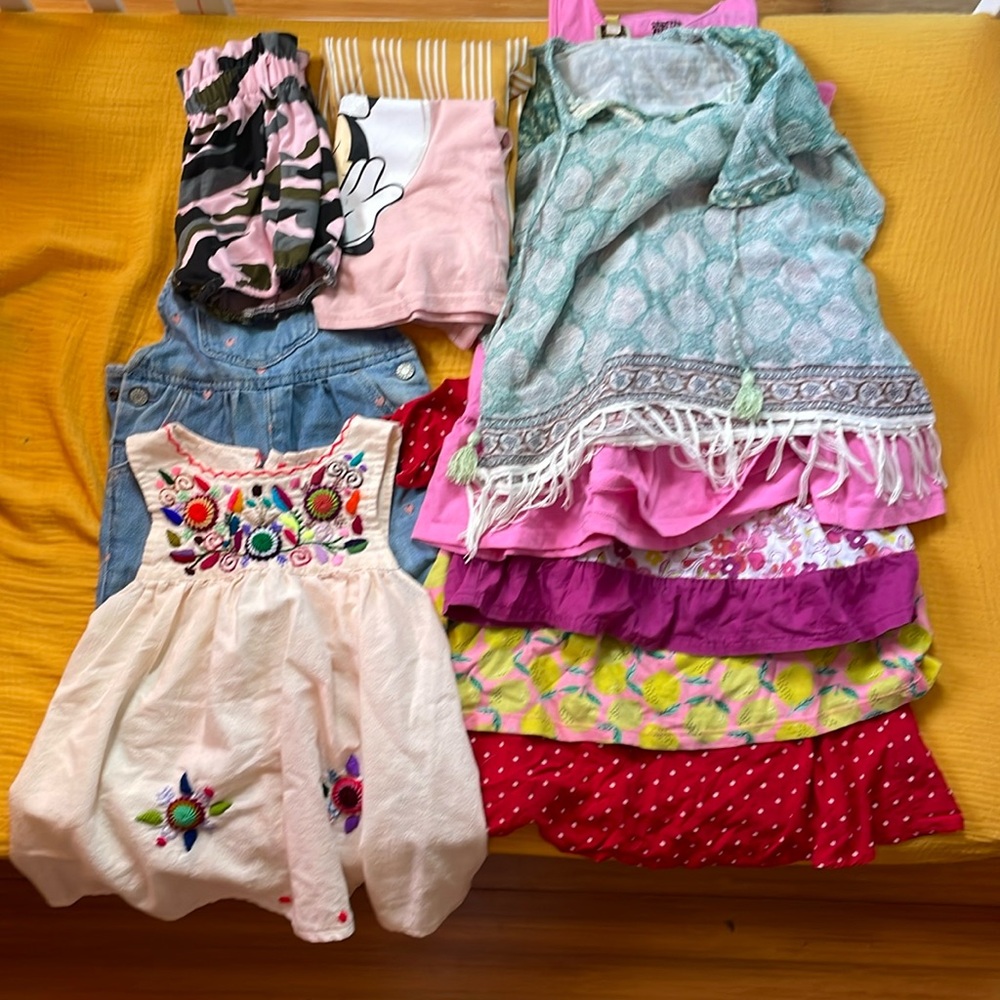 Assortment of baby girl clothes